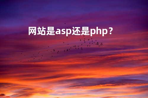 网站是asp还是php？